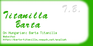 titanilla barta business card